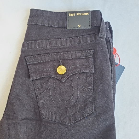 NWT True Religion Boys' Geno Frayed Denim Jean Short Sz 14 - Picture 6 of 13